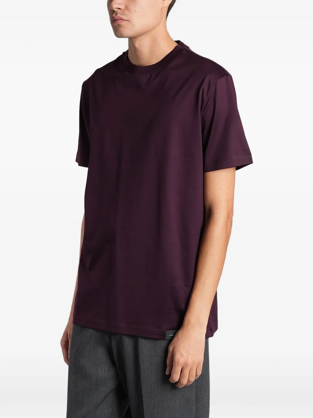 LWBR Basic t-shirt in jersey bordeaux uomo