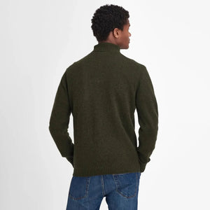 Barbour maglione half zip e patch verde militare | ViaMonte Shop
