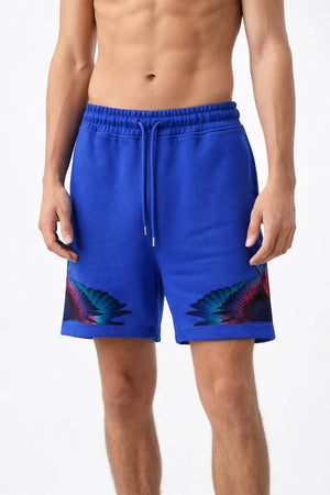 Bermuda Marcelo Burlon County of Milan Uomo Bluette | ViaMonte Shop