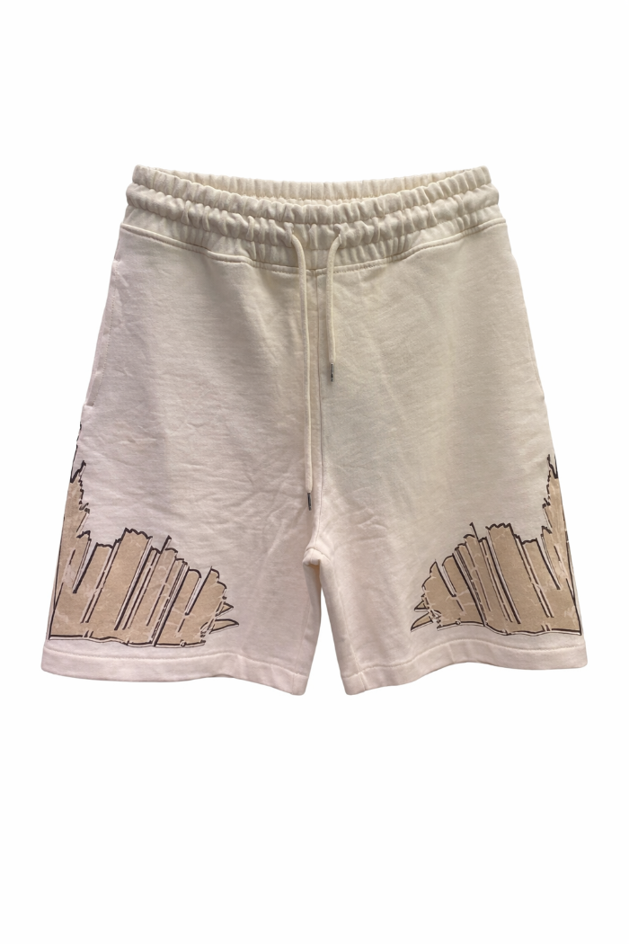 Bermuda Marcelo Burlon County of Milan avorio in cotone
