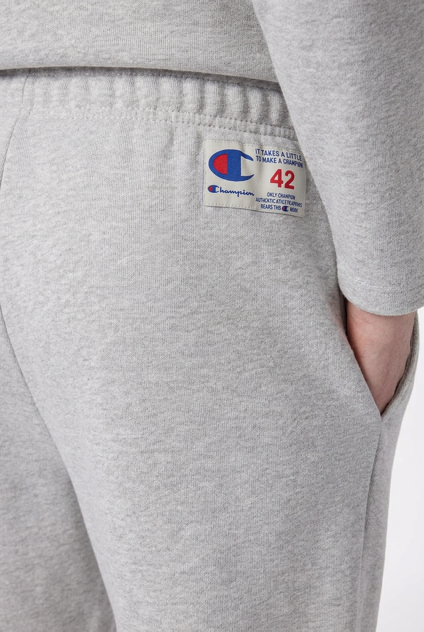 Champion pantalone di tuta grigio felpato unisex