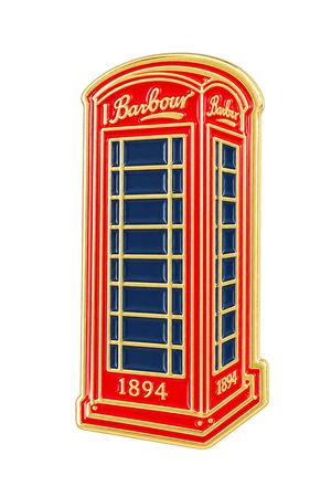 Barbour spilla Phone box rossa | ViaMonte Shop