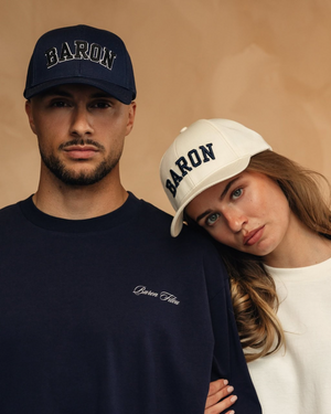 Cappello Baron Filou unisex blu in cotone | ViaMonte Shop