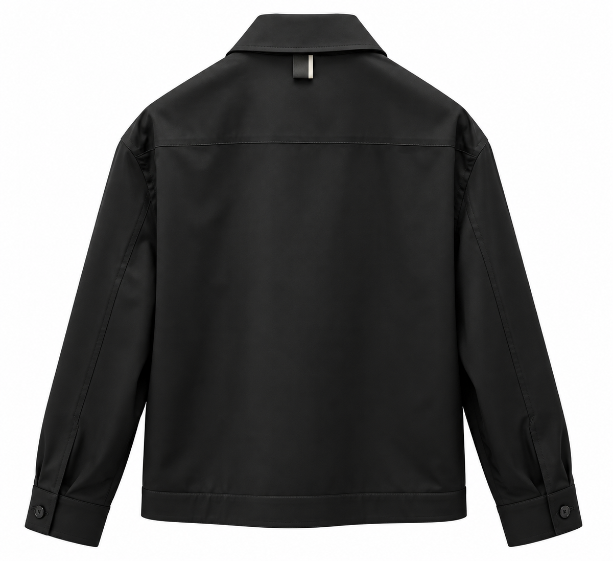 LWBR giacca camicia di cotone uomo nera