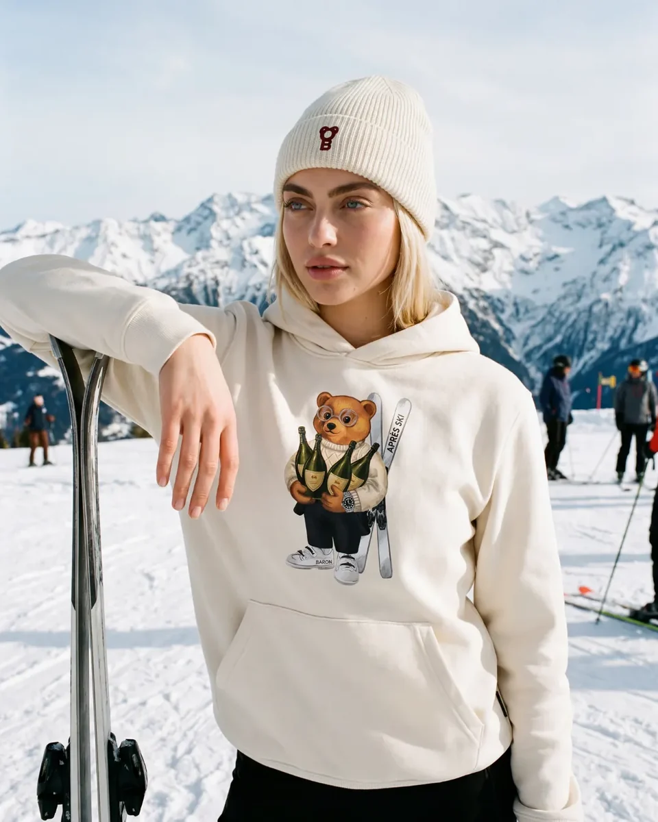 Baron Filou Filou 179 felpa unisex con cappuccio - Off White