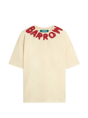 Barrow T-Shirt crema in Jersey di Cotone – Vestibilità Unisex | ViaMonte Shop