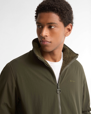 Barbour giubbino Reversible Fleece Jacket verde | ViaMonte Shop