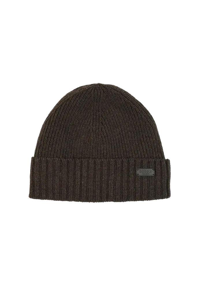 Barbour Carlton Beanie – Mid Brown | ViaMonte Shop
