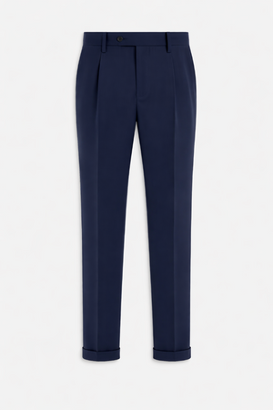 Pantalone Ponza uomo in misto lana fresco blu Quattro.Zero | ViaMonte Shop