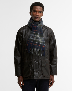 Barbour Sciarpa New Check Tartan blu | ViaMonte Shop
