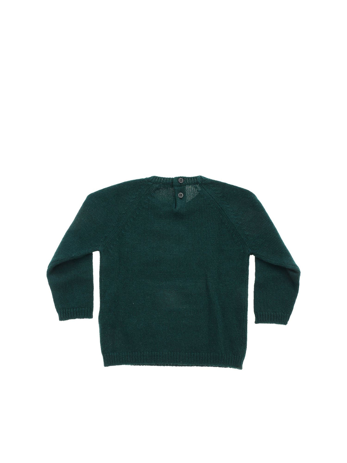 ViaMonte Shop | Pullover verde bosco bambino in lana vergine