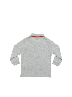ViaMonte Shop | Polo baby boy grigia in cotone