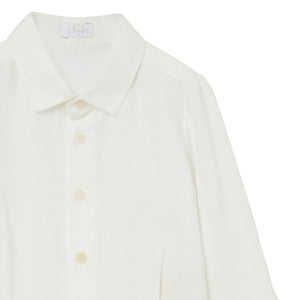 ViaMonte Shop | Il Gufo body camicia baby boy bianca in cotone