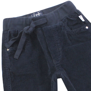 ViaMonte Shop | Il Gufo pantalone baby boy blu in velluto