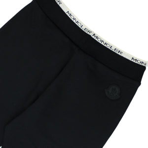 ViaMonte Shop | Moncler Enfant pantalone jogging bambino in cotone nero