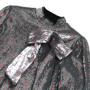 ViaMonte Shop | N°21 abito teen grigio in paillettes