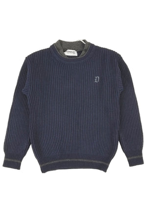 ViaMonte Shop | Dondup kids maglia bambino blu in misto lana