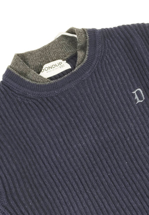 ViaMonte Shop | Dondup kids maglia bambino blu in misto lana