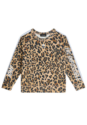 ViaMonte Shop | Dsquared2 teen felpa stampa animalier in misto cotone