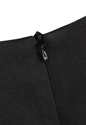 ViaMonte Shop | Elisabetta Franchi La Mia Bambina abito bambina nero in crepe