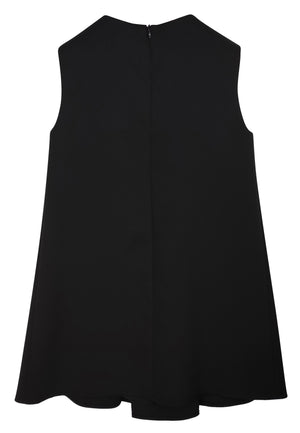 ViaMonte Shop | Elisabetta Franchi La Mia Bambina abito teen nero in crepe