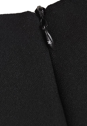 ViaMonte Shop | Elisabetta Franchi La Mia Bambina abito bambina nero in crepe