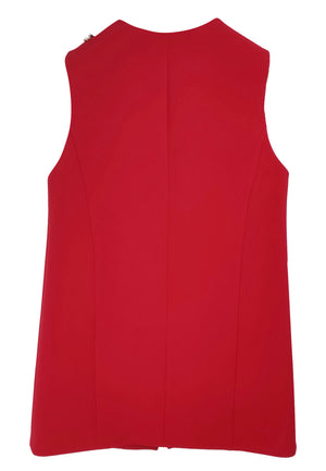 ViaMonte Shop | Elisabetta Franchi La Mia Bambina gilet bambina rubino in crepe