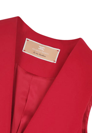 ViaMonte Shop | Elisabetta Franchi La Mia Bambina gilet bambina rubino in crepe