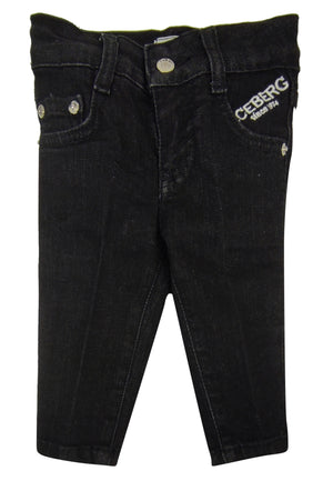 ViaMonte Shop | Ice Iceberg jeans baby boy nero in cotone stretch