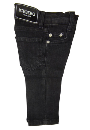 ViaMonte Shop | Ice Iceberg jeans baby boy nero in cotone stretch