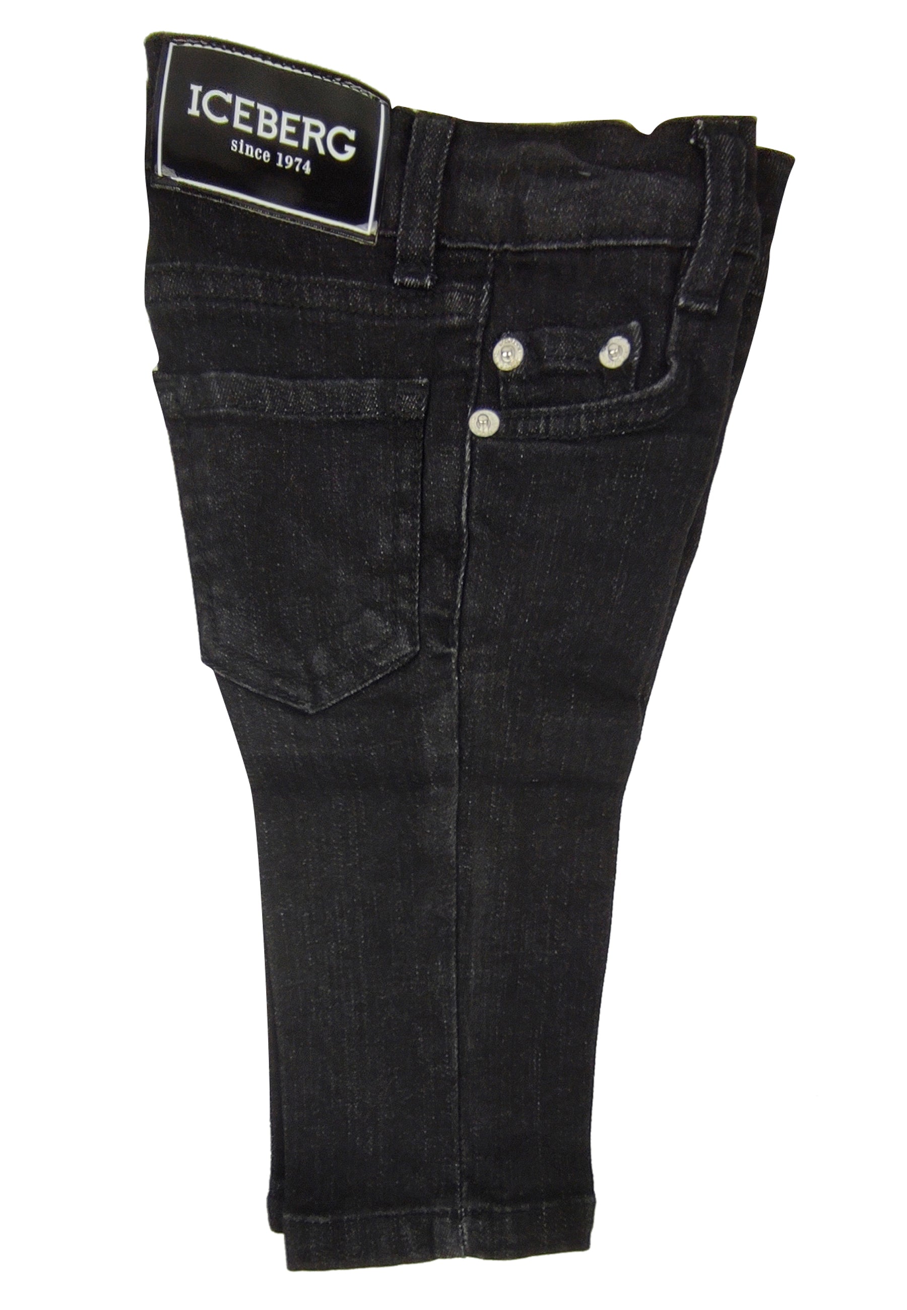 ViaMonte Shop | Ice Iceberg jeans baby boy nero in cotone stretch
