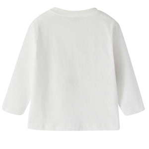 ViaMonte Shop | Il Gufo t-shirt baby boy bianca in jersey di cotone