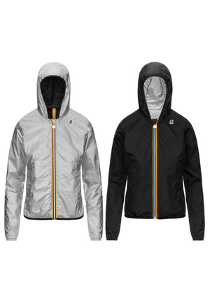 ViaMonte Shop | K-Way bambina giacca Lily plus.2 double silver metal in nylon