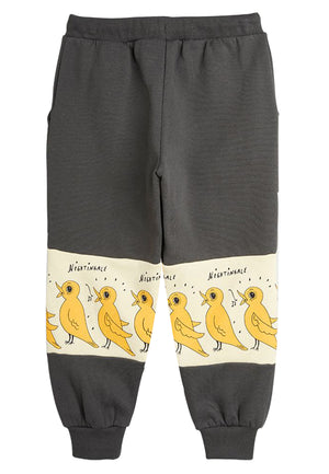 ViaMonte Shop | Mini Rodini pantalone bambino nero in felpa di cotone organico