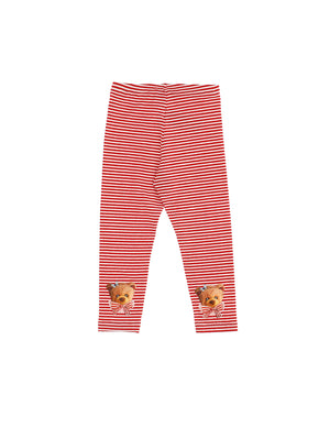 ViaMonte Shop | Monnalisa bambina leggings a righe in jersey di cotone