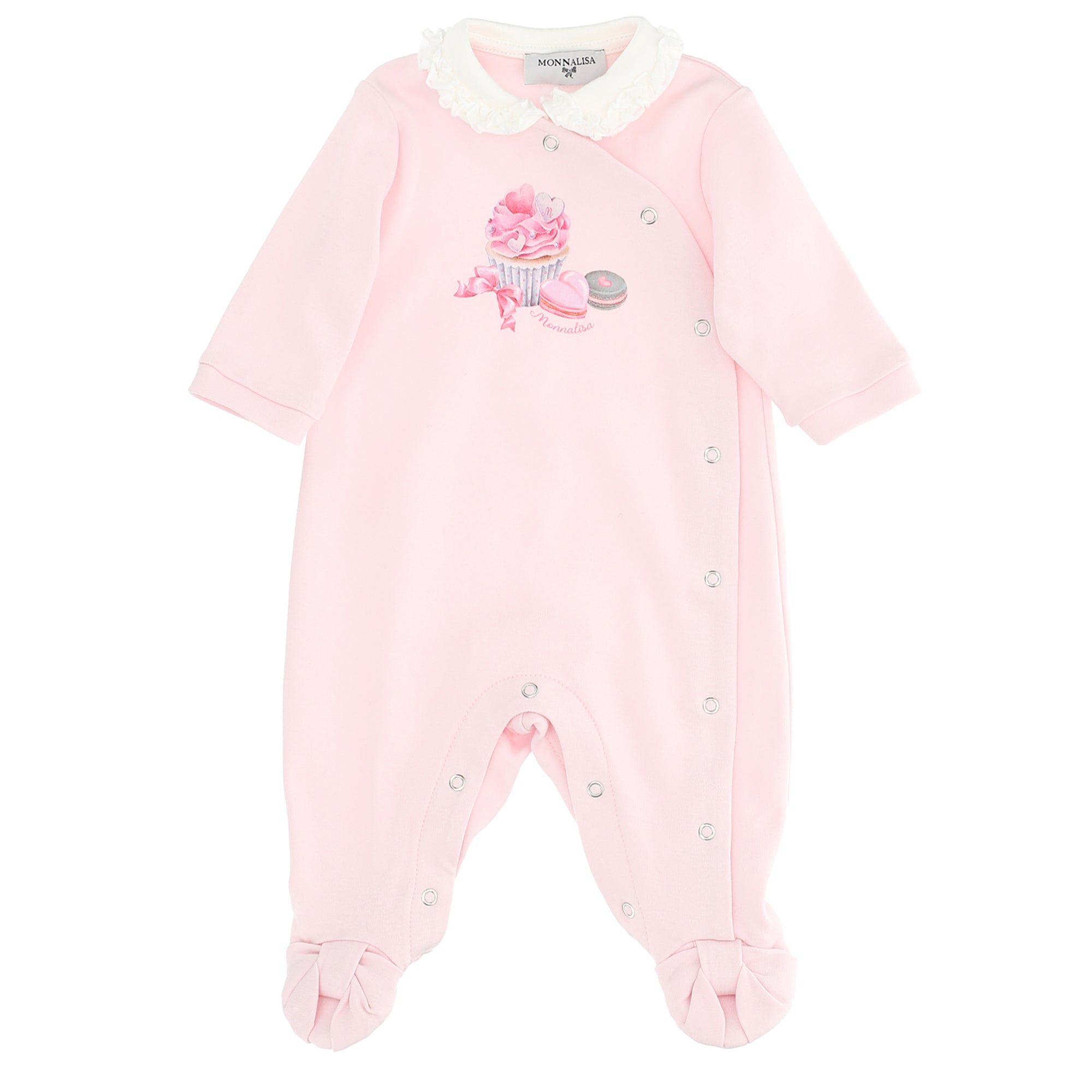 Monnalisa Monnalisa Baby Girl pink cotton Baby interlock
