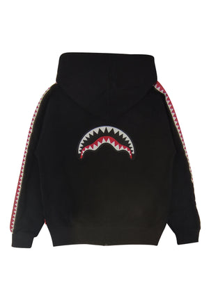 Sprayground felpa bambino nera in cotone con cappuccio | ViaMonte Shop
