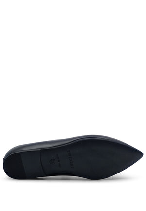 ViaMonte Shop | Twin Set teen ballerina nera in pelle