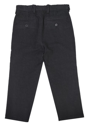 ViaMonte Shop | Aspesi pantalone blu notte bambino in cotone a spina di pesce