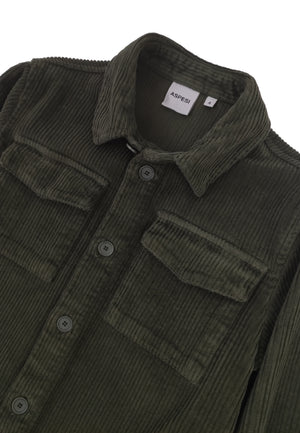 ViaMonte Shop | Aspesi camicia verde mimetico bambino in velluto a costa larga