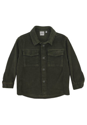 ViaMonte Shop | Aspesi camicia verde mimetico bambino in velluto a costa larga