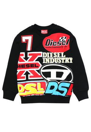 ViaMonte Shop | Diesel Kid felpa Spebs over nera bambino in cotone
