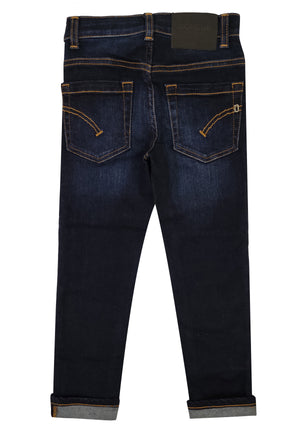 ViaMonte Shop | Dondup kids jeans George nero skinny fit ragazzo in denim used