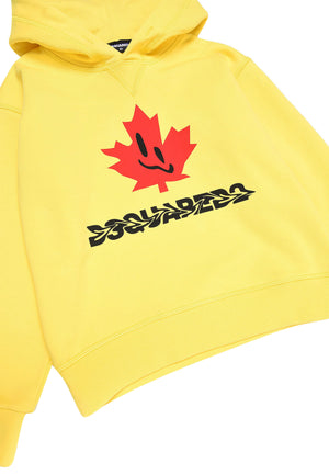 ViaMonte Shop | Dsquared2 felpa gialla bambino in cotone