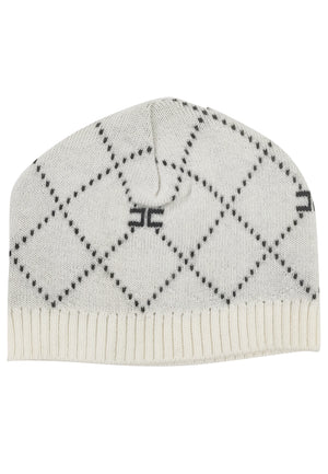 ViaMonte Shop | Elisabetta Franchi La Mia Bambina cappello avorio neonata in lana