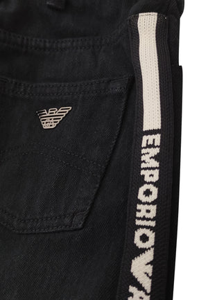 ViaMonte Shop | Emporio Armani jeans nero bambino in cotone