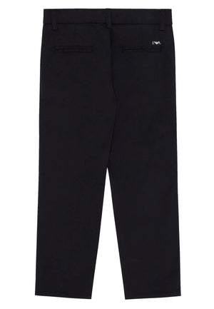 ViaMonte Shop | Emporio Armani pantalone chino blu bambino in cotone stretch