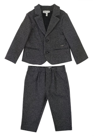 ViaMonte Shop | Emporio Armani completo neonato in pied de poule