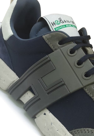 ViaMonte Shop | Hogan Junior sneakers 3R blu ragazzo in canvas