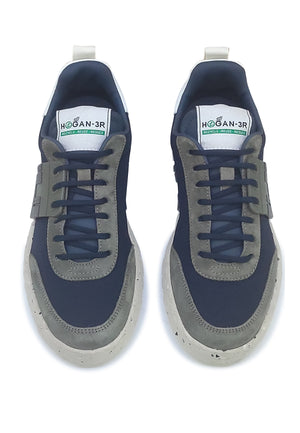 ViaMonte Shop | Hogan Junior sneakers 3R blu ragazzo in canvas